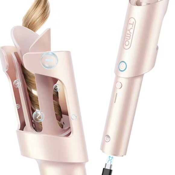 TYMO PINK 1 INCH CORDLESS AUTO CURLING IRON-CURLGO - Picture 3 of 7